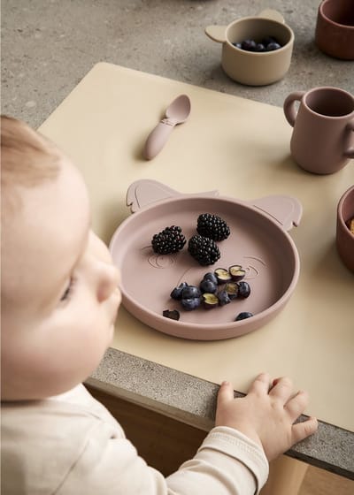 Nuuroo Judi Silicone Woodrose Koala 3 pack - kinderservice - aan tafel -bestek - sillicone service