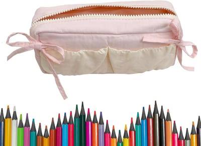 Potloodetui Hoes - Pennen Koffer - Georganiseerde Opslag - Stevige Sluitmechanisme - 20 x 9 x 6 cm - Roze