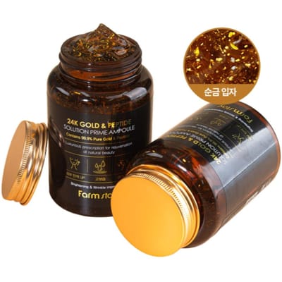 Farmstay Solution Prime à l'Or 24K et aux Peptides 250ml x 3 pièces
