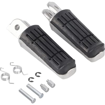 2 stuks Motorfiets Voorvoetsteun Voetsteun Metaal Vervanging voor FZ400 FZ600 FZS600 FZS1000 gray