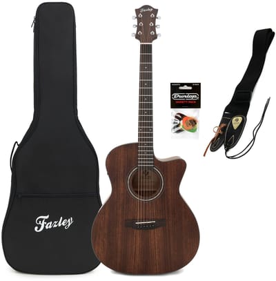Elektrisch-akoestische gitaar - incl. tas, tuner en riem - Fazley Aravelle