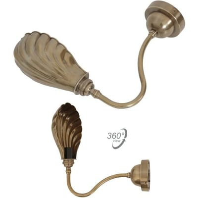 KS Verlichting Muurlamp Biscay Antiek Messing