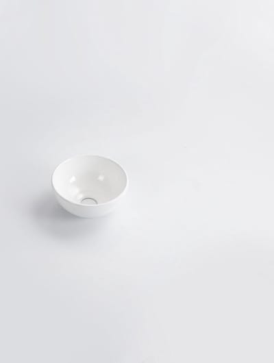 Wiesbaden Consilio waskom rond 20 x 9 cm keramiek glans wit