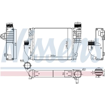 Intercooler NISSENS 961522