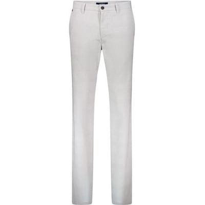 Gardeur Broek Bono Business Hero Subtle Check Wool Look Cotton Blend Licht Grijs / male