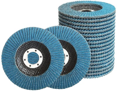 Slijpschijven 125 mm, 20 stuks, voor schuren en polijsten, korrel 60, ideaal voor ontbramen en roestverwijdering