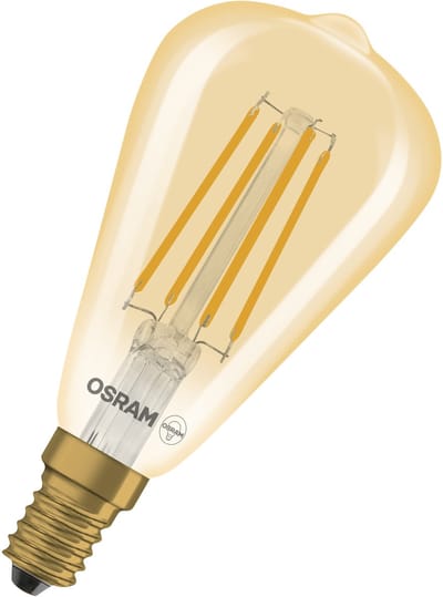 Osram Vintage 1906 LED Classic Edison E14 Amber 4.8W 360lm - 822 Zeer Warm Wit | Dimbaar - Vervangt 25W