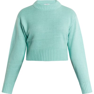 Mymo korte trui Dames aqua