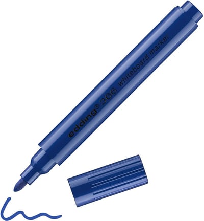 Edding 366, 1 stuk(s), Blauw, Ronde punt, 1 mm, 104 mm, 11 mm