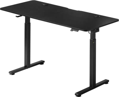 Elektrisch Verstelbaar Bureau / Sta Zit Bureau - 140 x 60 cm - Zwart