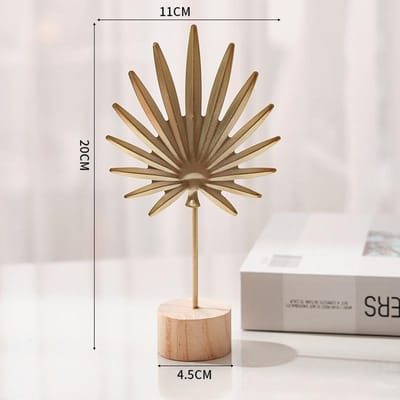 1 stuks Gouden Ginkgo Blad Veer Metalen Model Figuurtjes Handmatig Desktop Knutsels Ornamenten Foto Requisieten Standbeelden Sculpturen Huisdecoratie