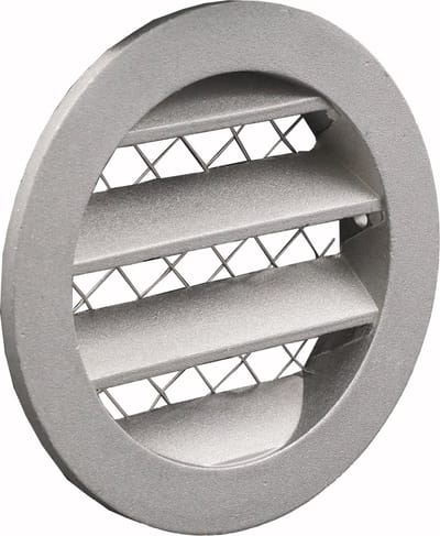 Weha Schoepenrooster inbouw, aansluitdiameter Ø80mm, aluminium