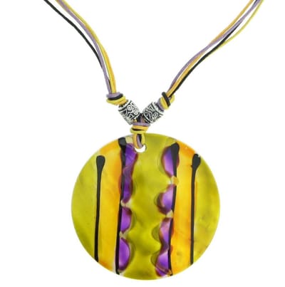 Behave - Ketting met schelpen hanger, nikkelvrij - Trendy modeaccessoire - 50 cm + 5 cm verlengketting