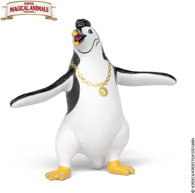 schleich SCHOOL OF MAGICAL ANIMALS Yuri de Pinguïn met gouden ketting 14958