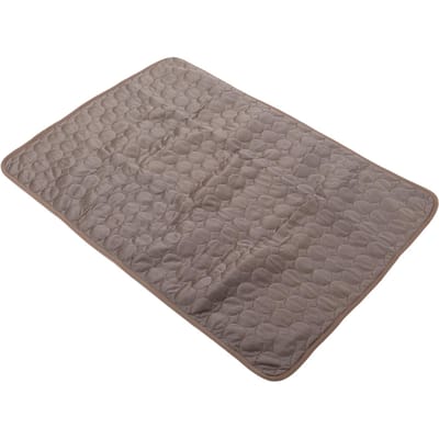 Tapis de Glace pour Animaux Respirant Dissipation de Chaleur Tapis Rafraîchissant Portable Chiens Chats Tapis en Soie Glacée pour Voiture Maison S gray