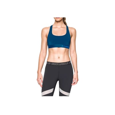 Under Armour Effen Sportbeha Dames activewear Donkerblauw 1276503-480 M blue
