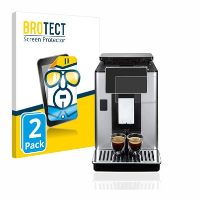 BROTECT - Screenprotector voor ECAM610.75.MB/ 610.74.MB/ 610.55.SB/ 612.55.SB - Folie Beschermfolie transparant 2 Stuks