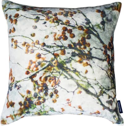 kussen fluweel natuur rozenbottel 45x45cm*