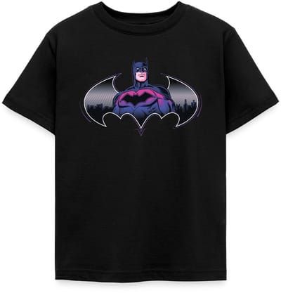 Batman Cool Ontwerp Met Logo En Roze Kostuum T-Shirt Kinderen