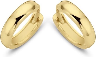 New Bling 9NBG-0062 - Gouden oorringen - 14 Karaat - Glad - 11mm - Geel Goud