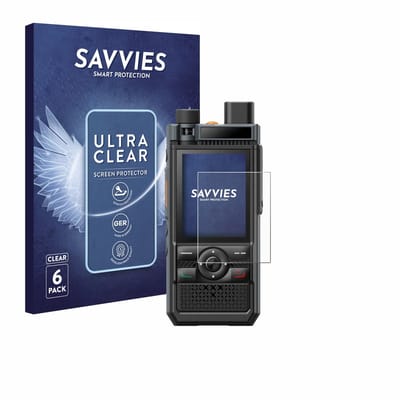 Savvies - Screenprotector voor Hytera P50 - Folie Beschermfolie transparant 6 Stuks