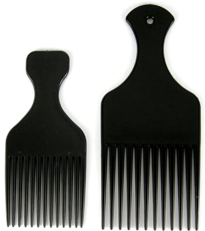 Afro kam klein en groot.