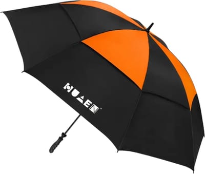 Bovista Moderne Golf Paraplu - Stormparaplu - Opvouwbaar - Windproof - Stormproef - UV Bescherming - Umbrella - Draagbaar - Oranje