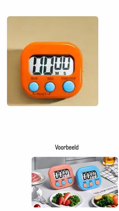Akyol - Magnetische Kookwekker Inclusief Standaard | Digitale Kook Wekker Timer | Digitaal | Oranje