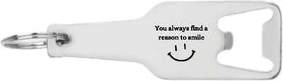 Akyol - you always find a reason to smile flesopener - Quotes - familie vrienden - cadeau - 105 x 25mm