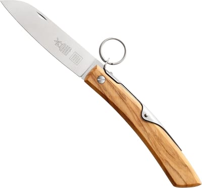 Robert Herder IBEX – Zakmes – Inklapbaar – Lemmet 100 mm – Carbonstaal – Heft Olijfhout