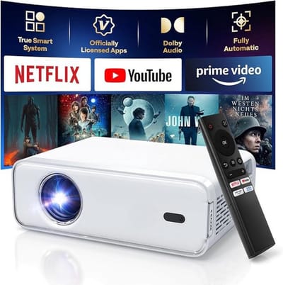 SCH® Mini beamers - Projector - Mini beamer - Wit - 22cm x 17cm x 8cm