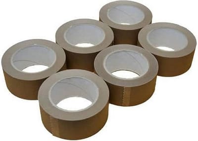 High Quality Verpakkingstape Havana bruin 6 rollen - 50 mm NO NOISE