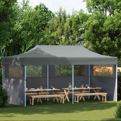 vidaXL - Partytent - 291 - x - 580 - x - 315 - cm - Antraciet - Oxford - Stof