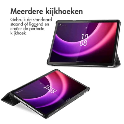 imoshion Tablet Hoes - Geschikt voor Lenovo Tab P11 (2nd gen) - Trifold Bookcase - Zwart