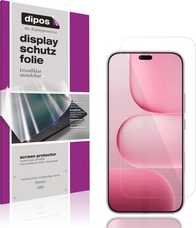dipos – 4x Beschermfolie geschikt voor Honor X80i | Krasbestendige & heldere Screenprotector Ultra-Thin