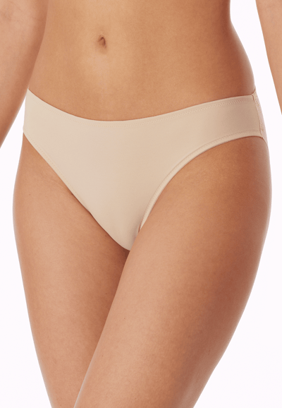 SCHIESSER Invisible Lace slip (1-pack) - dames slip microvezels kant sandkleur