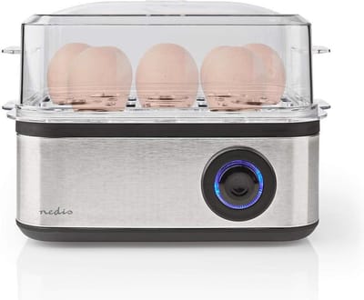 Eierkoker voor 8 Eieren - Perfecte Koken met Timer en Vaatwasserbestendig Deksel