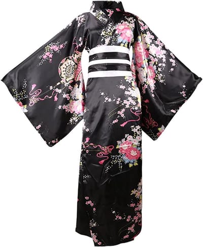 Elegante Kimono Jurk met Bloemenpatroon - Vlinderende Ochtendjas voor Vrouwen