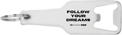 Akyol - follow your dreams flesopener - Liefde - dromer - toekomst - volg je dromen - geschenk - 105 x 25mm
