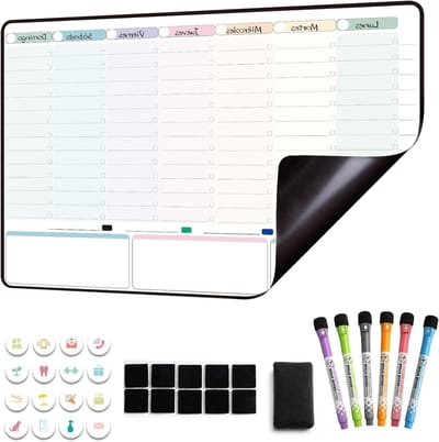 Wekelijkse Magnetische Planner en Koelkast Planner 42 x 28 cm - Organiseer je Week, Plannen, Agenda