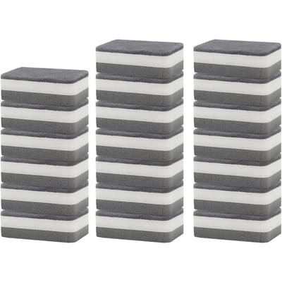 10ST Spons Afwasdoek Huishouden Dubbelzijdig Potborstel Keuken Huiswerk Schoonmaken Afgerond Drie Laags Spons Pack of 20