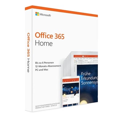 Microsoft Office 365 Home, 6 Gebruikers PKC Doos