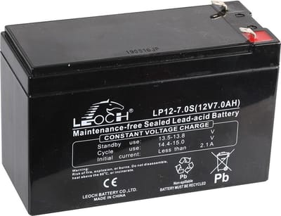 Accu 12V 7Ah - voor kinder auto - onderhoudsvrij - LEOCH LP12-7.0 AGM