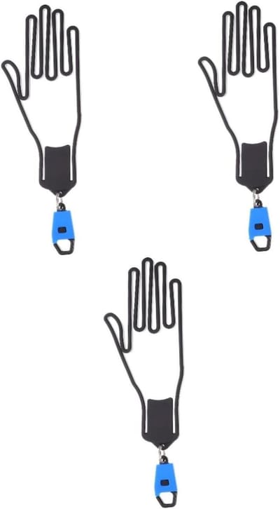 Golfhandschoen Houder - Handschoen Rek - Vorm Behouden - Palm Vorm Ontwerp - 24 cm Lengte - Blauw