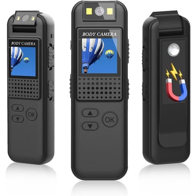 1080P Body Camera met audio- en video-opname Draagbare Body Cam Mini Clip-on Camera Camcorder zwart