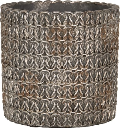 Bloempot voor Binnen – Grijs – Rustieke Pot – Ø 18 cm – Steen