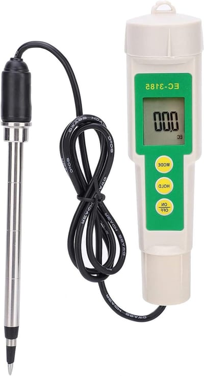 Draagbare Grondmeter - Bodem Tester - Tuin Landbouw - Roestvrijstalen Sonde - 21 x 10 x 5 cm - Grijs