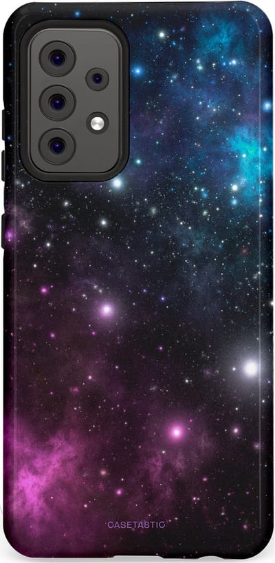 Casetastic Hoesje Geschikt voor Samsung A52 (4G/5G/s) - Stijlvolle Beschermende Duo-layer Case - Nebula gloed