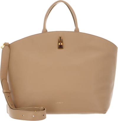 COCCINELLE Leren Handtas Schoudertas Coccinelle Magie Soft Handbag Grained Leather Fresh Beige
