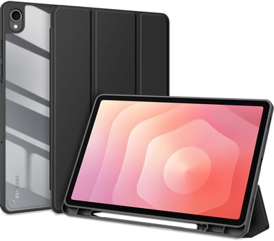Dux Ducis Tablethoes geschikt voor Samsung Galaxy Tab S11 Hoesje - Toby Tri-Fold Book Case met Wake/Sleep - Zwart
